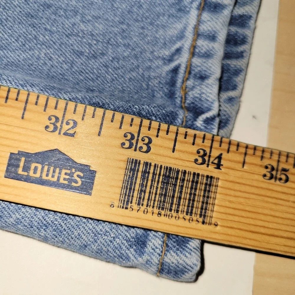 Vintage 90s Levi 550 Relaxed Fit Blue Jeans Men's Size 36x34 1999
